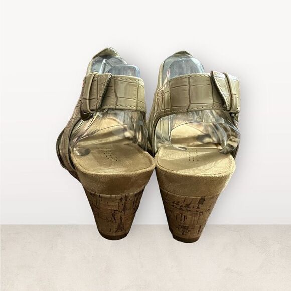 AEROPOSTALE Candlelight Wedge Sandals / SZ: US 8, Bone 3” Wedges.  NWT - Picture 5 of 9